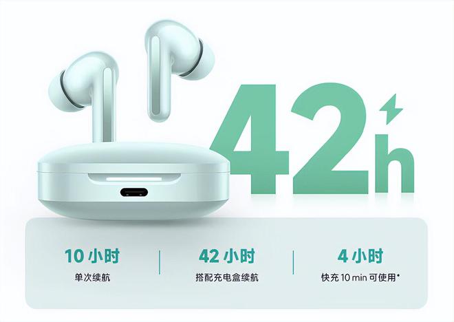 线小时续航+主动降噪+空间音频米乐m6RedmiBuds6无(图2)